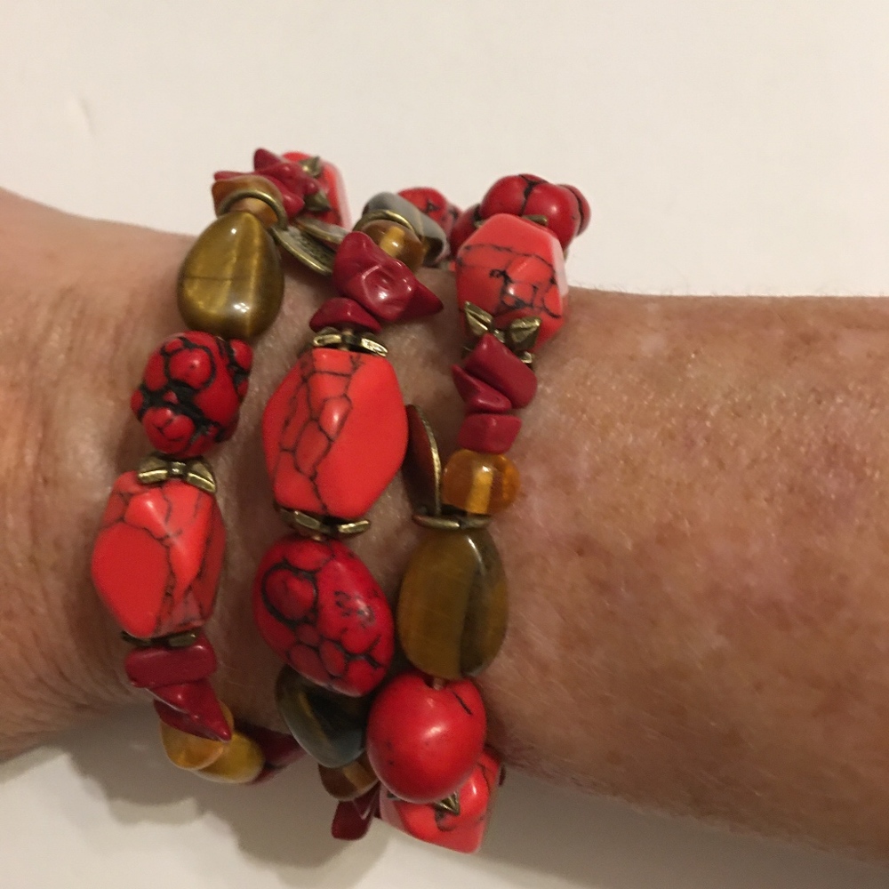 Set of three Vintage America chunky bracelets